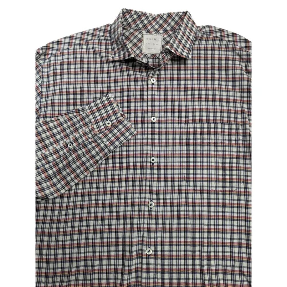 Billy Reid Cotton Blend Button Down Shirt Sz XL Italy EUC
